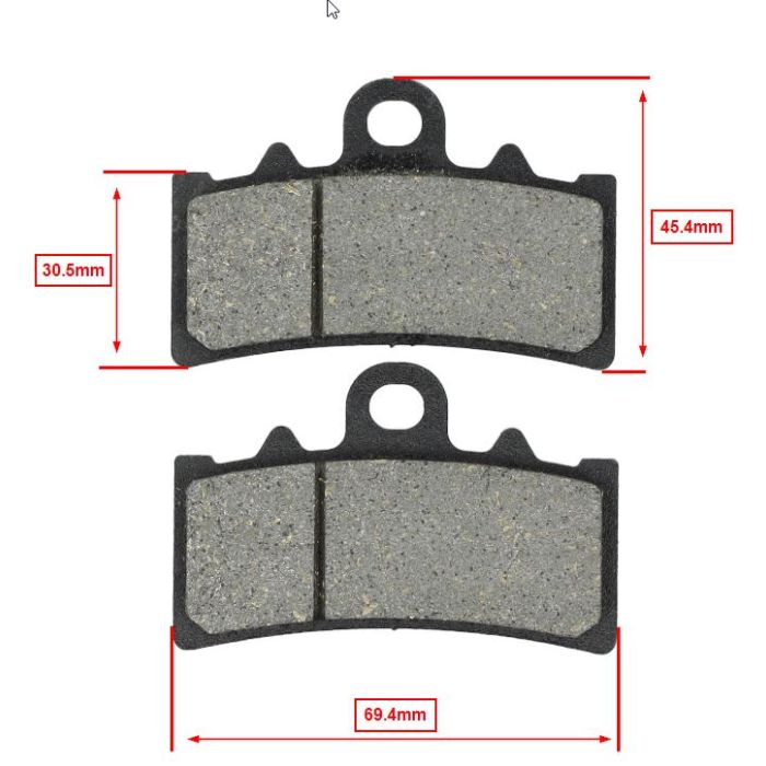 Plaquette de frein Newfren C 400 X, C 400 GT FD0497 - vue 3