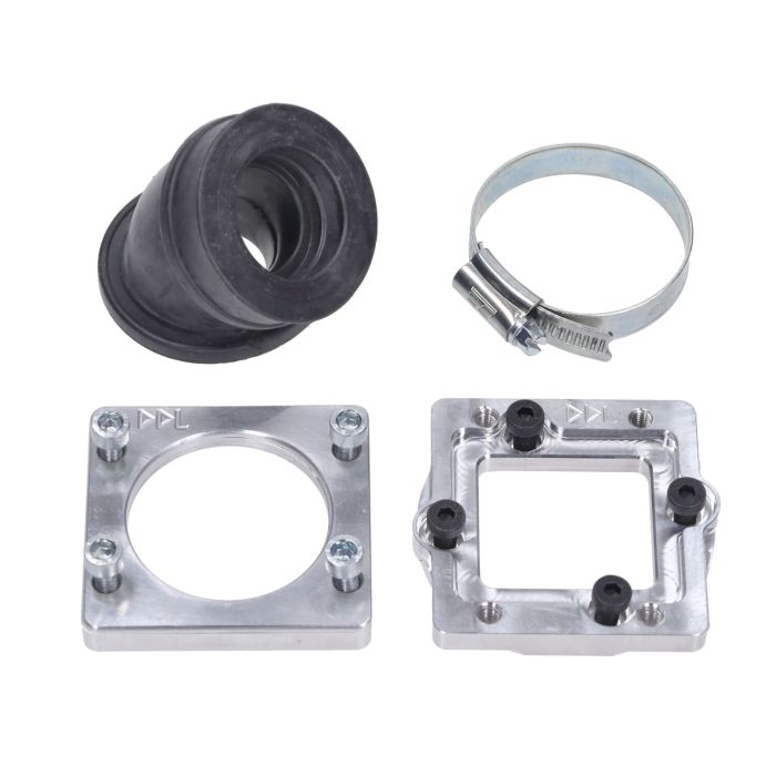 Pipe d'admission DDL Tuning fixation carburateur PWK CNC 28 mm Minarelli horizontal - vue 2