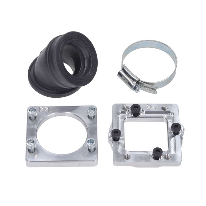 Pipe d'admission DDL Tuning fixation carburateur PWK CNC 35 mm Minarelli horizontal - vue 2