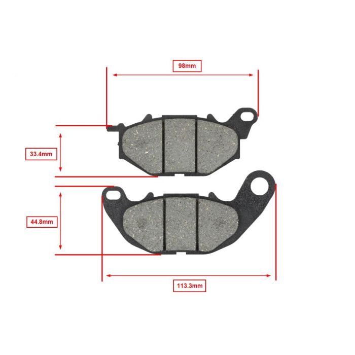 Plaquette de frein Newfren pour X-Max 125 cc et X-Max 300 FD0515 - vue 2