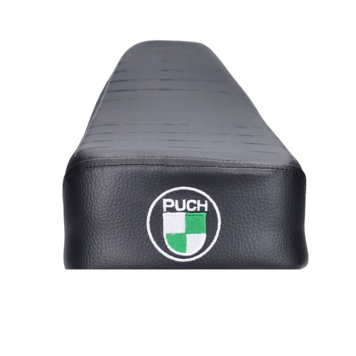 Selle longue Puch Maxi avec logo brodé noir - vue 2