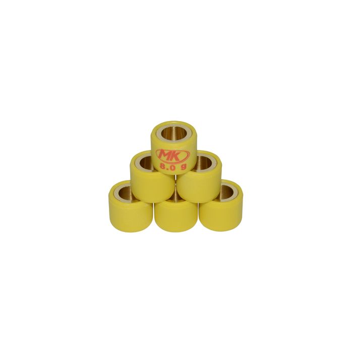 Galets variateur Metrakit 8.0gr 16x13mm sco gy6, sco piaggio ot 945v1116