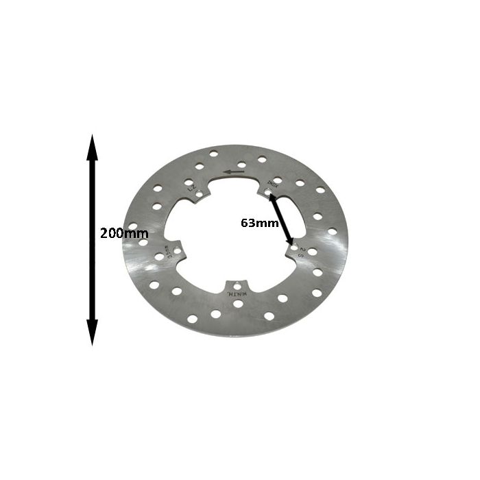 Disque de frein Piaggio original pour 200mm Runner, et2-et4, fly, lxv, Primavera, sprint, vespa lx, vespa S, zip sp 56395r - vue 2