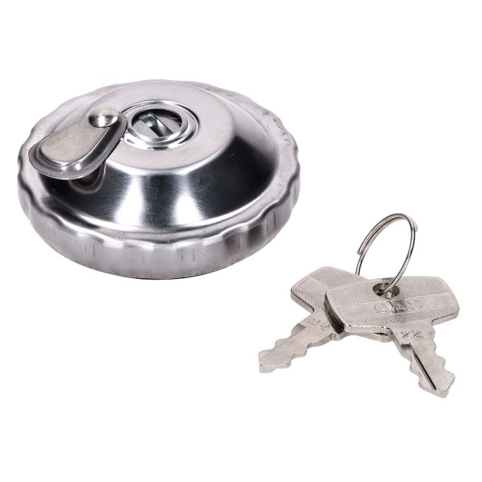 Bouchon d'essence DMP avec verrou baïonnette 30 mm chrome - vue 3