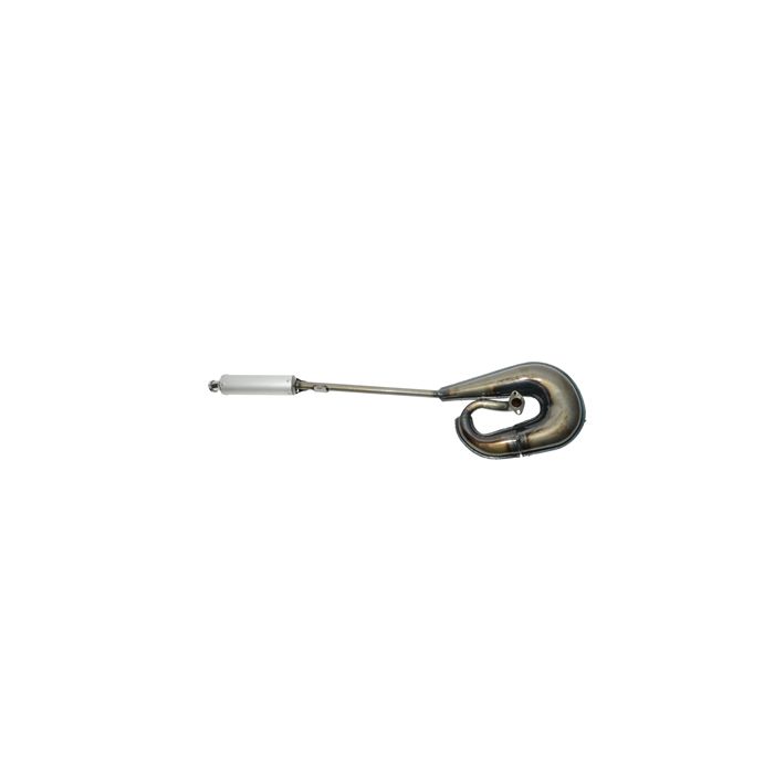 Silencieux Tecno Circuit blanc/alu Puch Maxi - vue 2