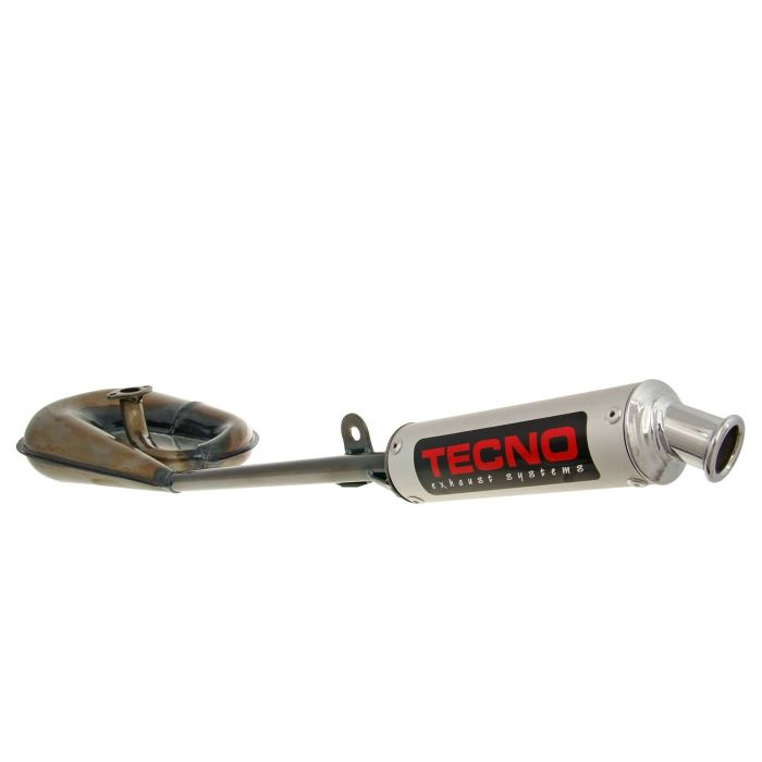 Silencieux Tecno Circuit blanc/alu Puch Maxi - vue 3