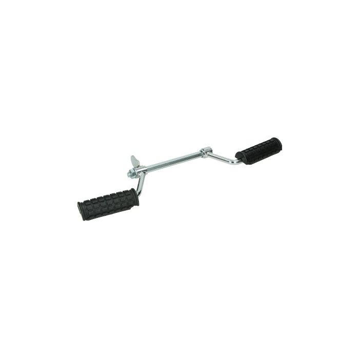 Support de repose-pieds avec caoutchoucs chrome - vue 2