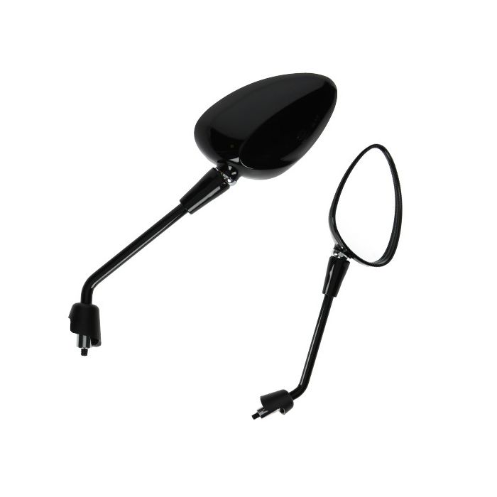 Paire de rétroviseurs DMP long noir brillant Sprint - vue 2