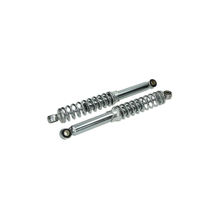 Jeu d'amortisseurs DMP 340 mm chrome Camino, Cittas, Puch Maxi, Tomos - vue 4