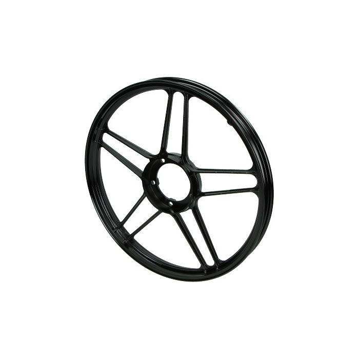 Roue avant/arrière étoile 10 rayons 17 pouces noir brillant Puch Maxi - vue 2