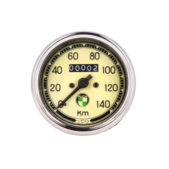 Compteur kilométrique Puch ø 80 mm 140 km/h cadran crème - vue 5