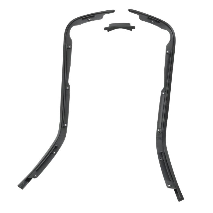 Jeu de bandes décoratives protège-jambes noir mat en 3 parties Primavera Sprint - vue 2