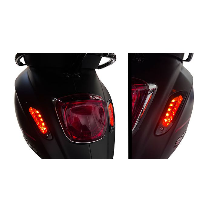 Jeu de clignotants DMP dirigé SP 11 LED arrière fumé noir Primavera Sprint