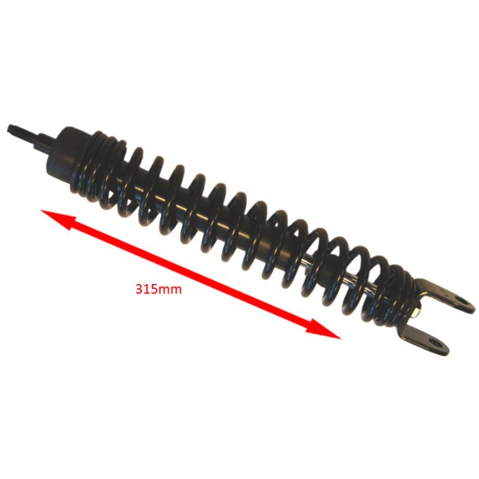 Amortisseur 310 mm noir Fly, LXV, Vespa LX, Vespa S, Zip 2000, Zip 2000 SP - vue 3