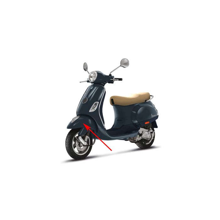 Garde boue avant Piaggio original bleu minuit 222 lx fl 66652800de=op=op