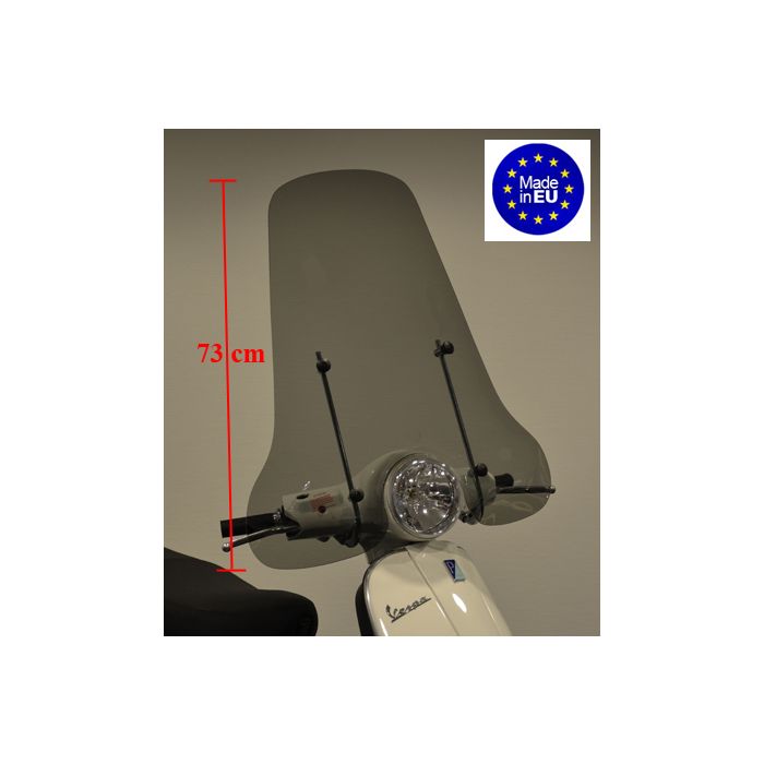 Pare-brise Regia avec kit de montage élevé fumée Vespa LX - vue 4