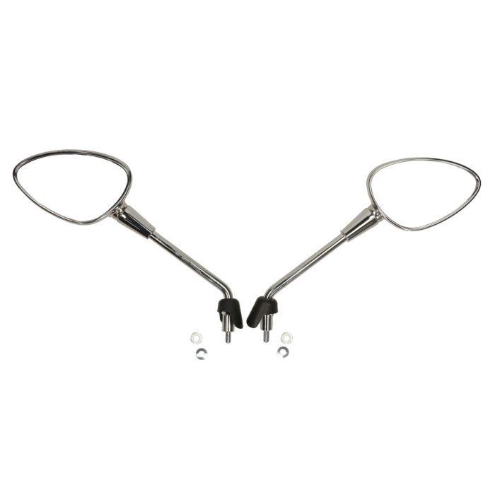 Paire de rétroviseurs long modèle original avec approbation électronique chrome sprint - vue 4