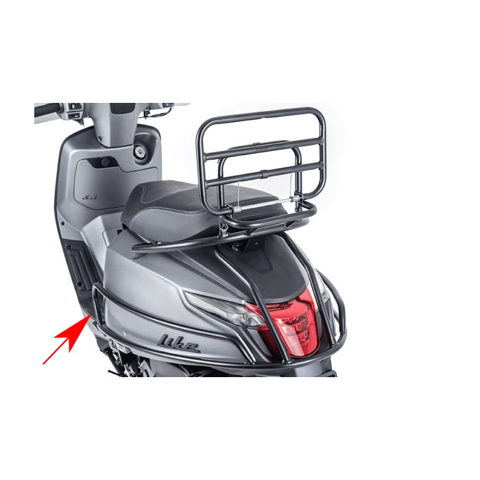 Bande décorative marchepied gauche Kymco Original noir brillant 64317-acc1-e10-n1p - vue 2
