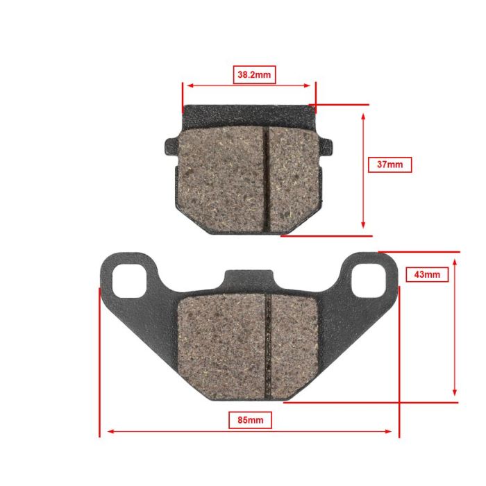 Plaquette de frein Kymco original vp50 7007276b - vue 2