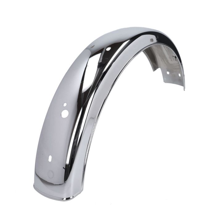 Garde-boue arrière étroit court chrome - vue 2