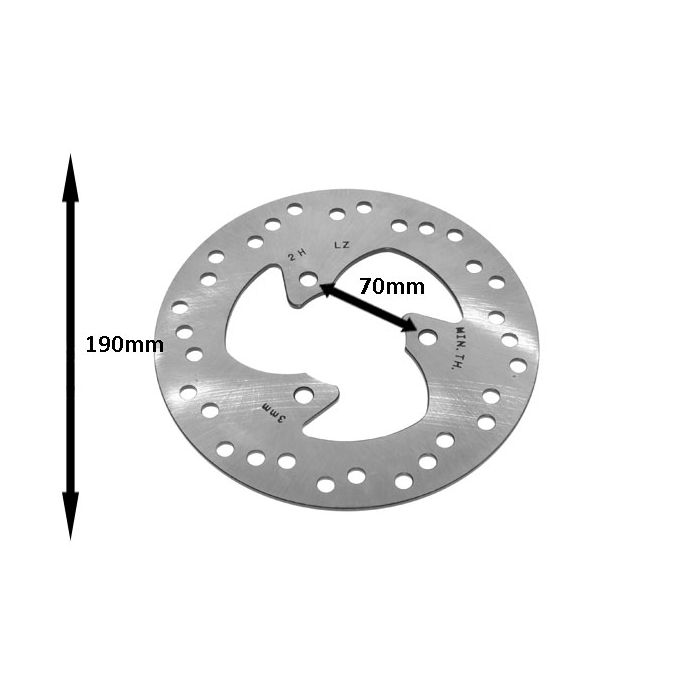 Disque de frein Piaggio original 190mm gulliver, leonardo 125/150cc, scarabeo, mojito, sr factory ap8213231 - vue 4