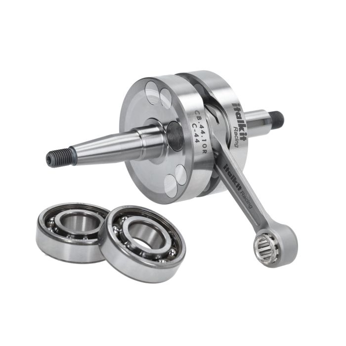 Vilebrequin Italkit + roulements course Bielle CNC 44 mm avec palier 44 mm Minarelli AM6 CB.44.10R - vue 5