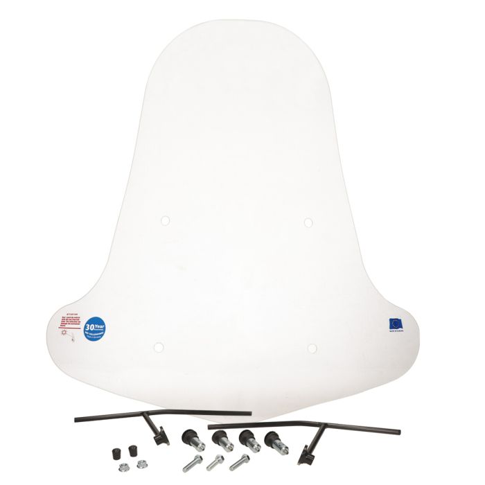 Pare-brise Regia Goccia GEV1000 72 cm clair avec kit de montage - vue 2