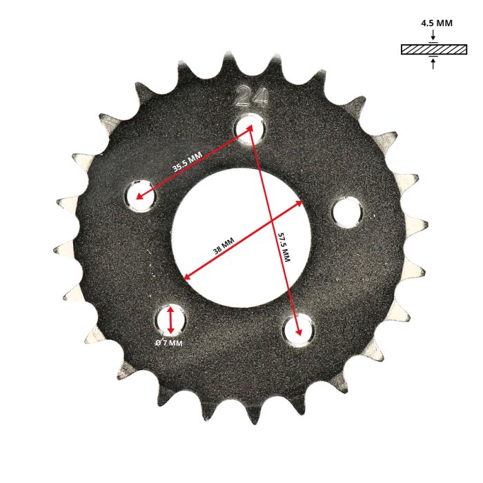 Couronne DMP 45 km 24 dents Revival - vue 4