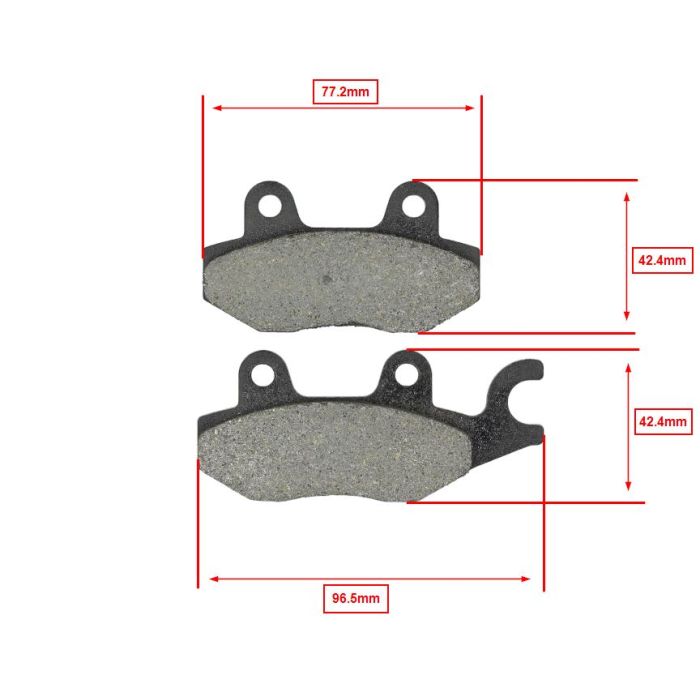 Plaquette de frein Newfren Burgman 125cc 200cc 400cc FD0163 - vue 2