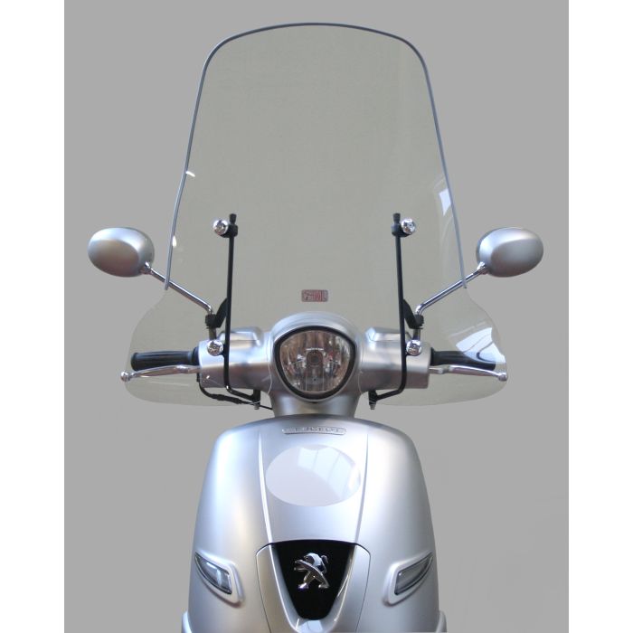 Pare-brise Peugeot original clair 70cm avec kit de montage élevé Django PG530-DJA-00L