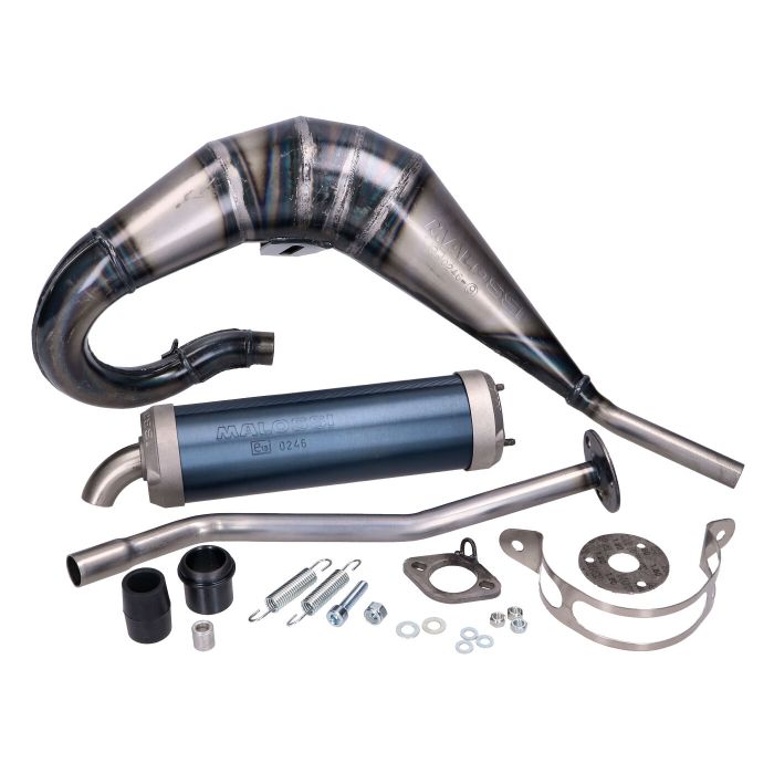 Silencieux Malossi MHR Réplique Euro 4 gauche blanc/aluminium Aprilia RX50 Senda Senda DRD Pro 3212668 - vue 2