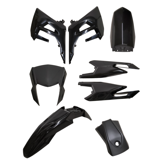 Carénage TNT 8 pièces noir brillant Gilera RCR, SMT, Senda X-Treme à partir de 2018 - vue 2