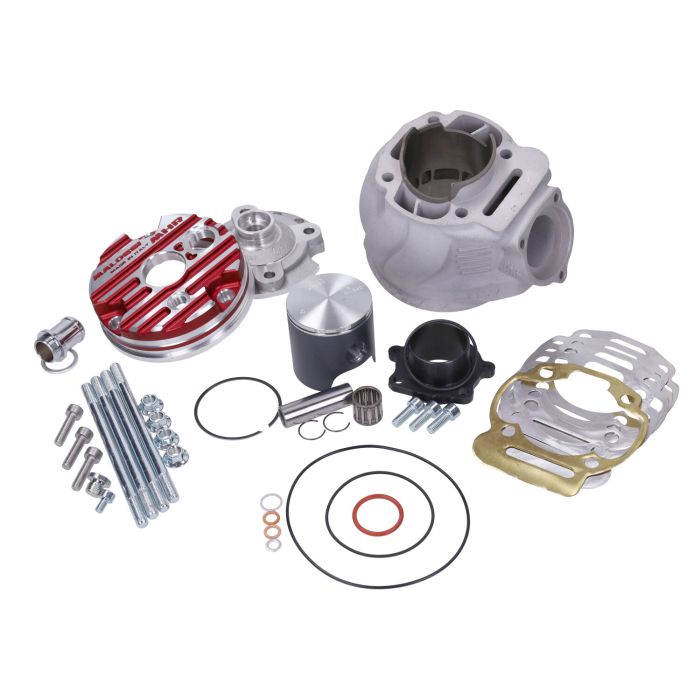 Cylindre avec tête Malossi MHR Testa Rossa 100cc 52mm Gilera SMT Senda 2006 SX 50 Euro 4 - vue 8