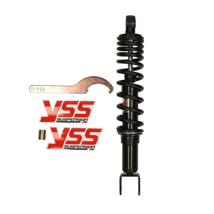 Amortisseur YSS série Pro-X A.O. Malaguti 335mm noir Piaggio Centro 4T