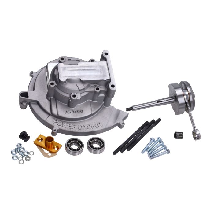 Carter moteur Pinasco + vilebrequin complet broche 12, boîtier de puissance esclave 43mm pour 60cc Città, Vespa, Ciao, SI - vue 2