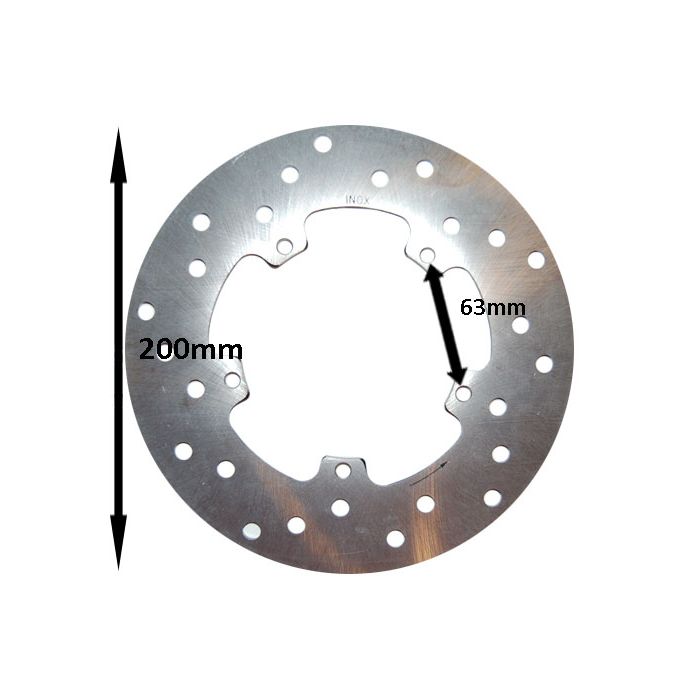 Disque de frein DMP pour 200mm et2-et4, fly, lxv, Primavera, sprint, vespa lx, vespa S, zip sp, zip2000sp - vue 3