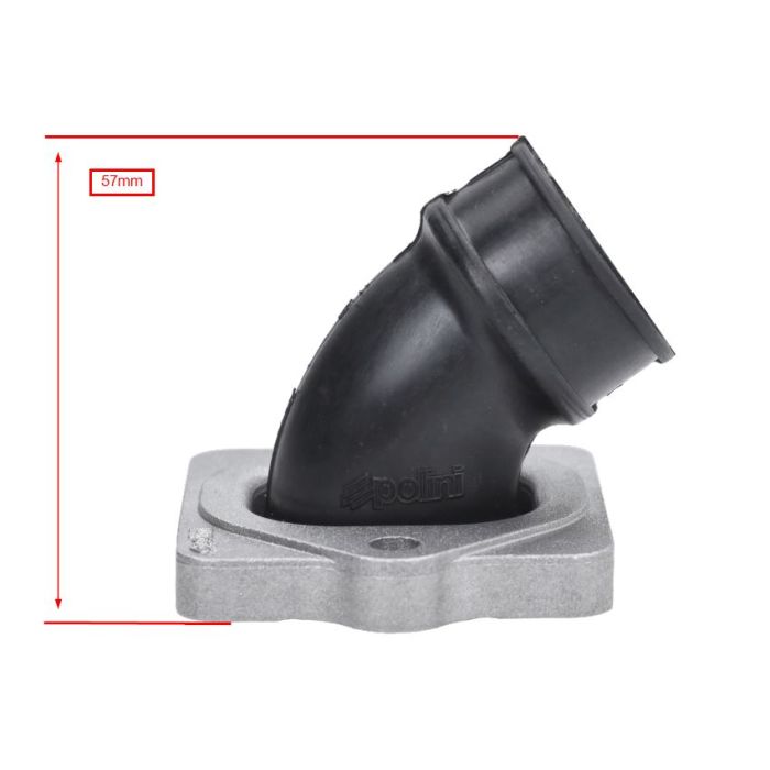 Pipe admission Polini rotatif 15-21 mm Piaggio 2T 215.0423 - vue 3