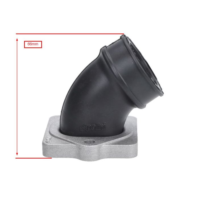 Pipe admission Polini rotatif 26-28 mm Piaggio 2T 215.0429 - vue 3