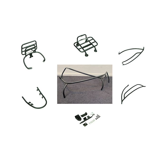 Barres de protection DMP complet + porteurs noir mat 5 pièces Primavera Sprint