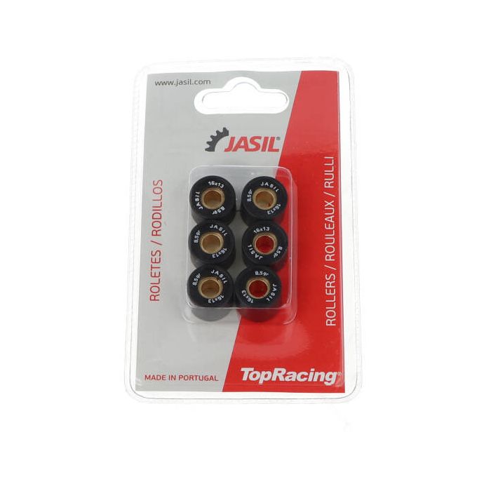 Galets variateur Top Racing 8.0gr (fabriqué dans l'UE) 16x13mm sco gy6, sco piaggio ot 6069010 - vue 2