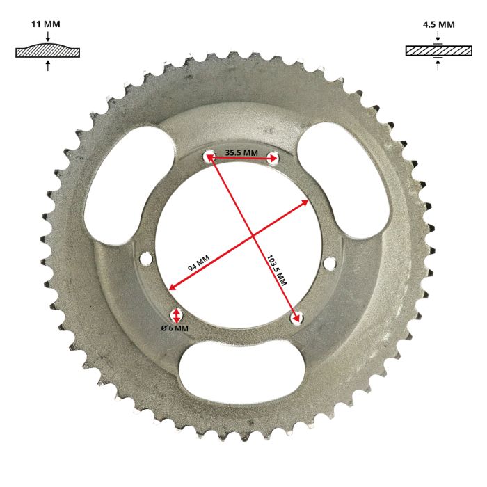 Couronne DMP 54T puch maxi - vue 2