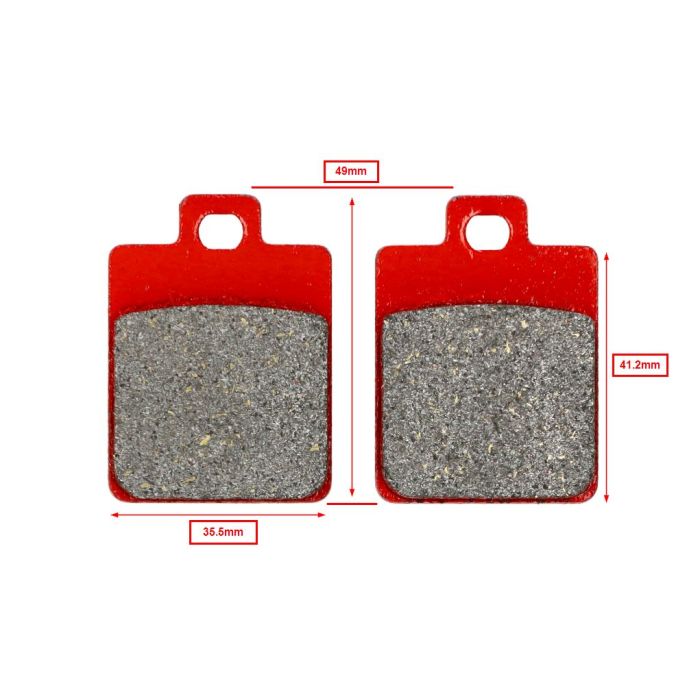 Plaquette de frein Malossi mhr Heng Tong pour rouge ecooter E2, lxv, mp3, nrg mc3, Runner, sprint 4t-3v, stalker, symphony, vespa lx, zip sp 6215006br - vue 3