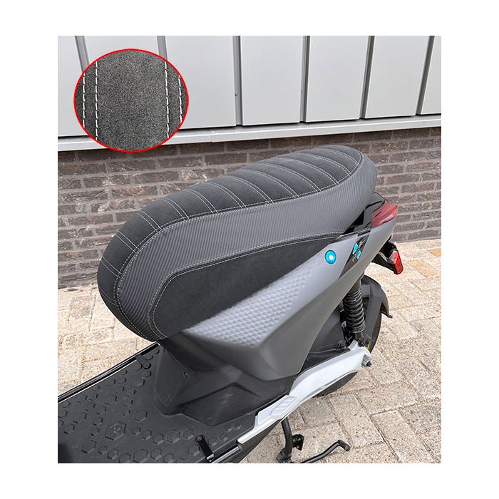 Housse de selle Regia (fabriqué dans l'UE) Bande Alcantara Sport anthracite piaggio1 (one)=op=op