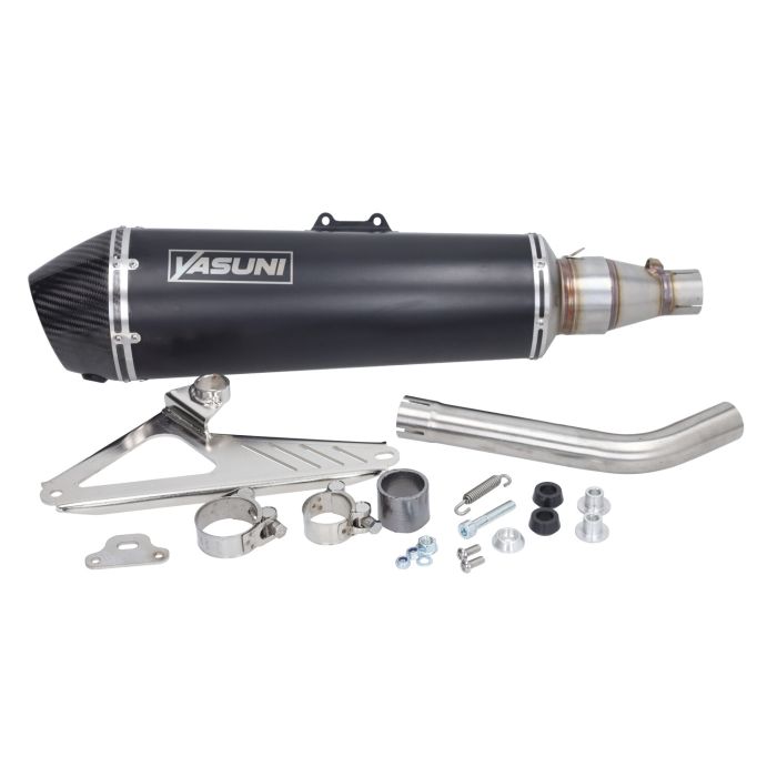 échappement Yasuni Approbation électronique vespa noir/carbone gts 300 (euro4), gts super 300cc tub454 - vue 3