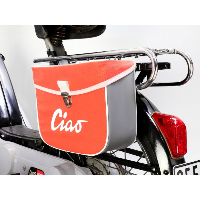 Sacoche latérale Moto-Nostra gris/orange ciao - vue 7