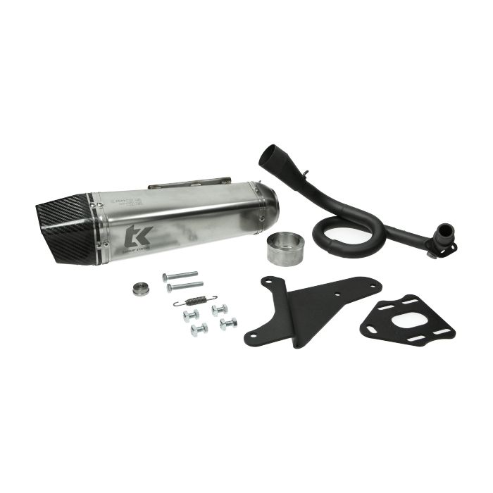 Silencieux Turbokit Euro-5 GP PRO iGet 50cc alu/carbone Piaggio Primavera Sprint Vespa