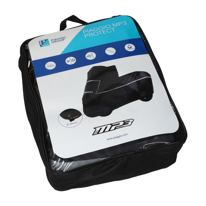 Housse de protection Piaggio original euro-5 avec logo mp3 530 HPE, mp3-400cc 607837m