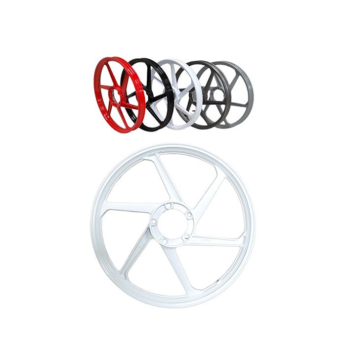 Roue Fast-Arrow aluminium sport Puch Maxi 17 pouces blanc - vue 3