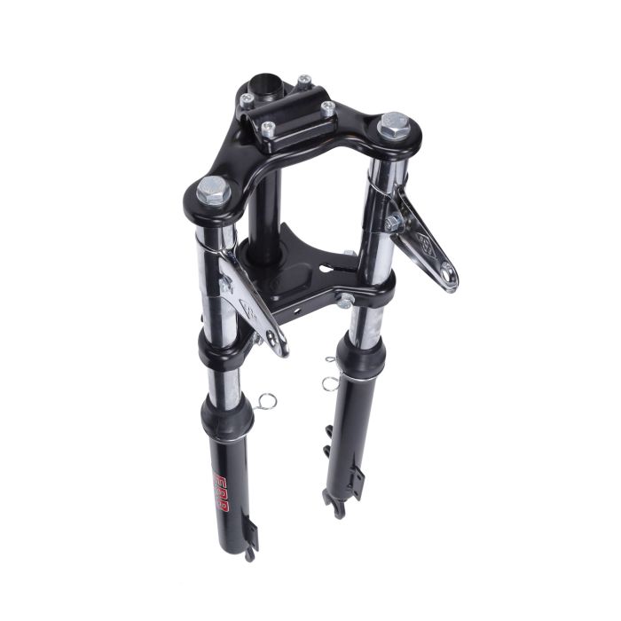 Fourche EBR court large complet frein à disque noir Puch Maxi - vue 2