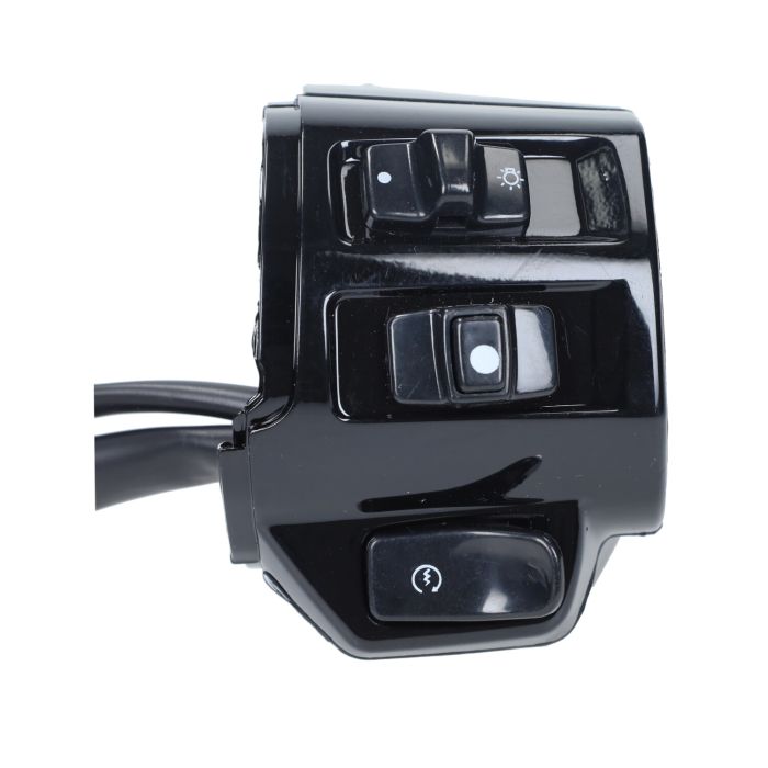 Commodo avec faisceau de câbles droit noir brillant sprint 125 4t, primavera 125 4t - vue 2